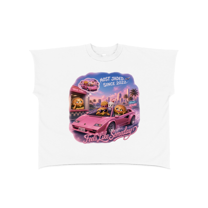 GOTTA HUSTLE MUSCLE TEE IN "BURGER BOY" BUBBLEGUM PINK